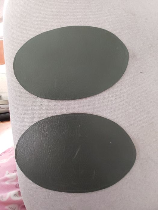 Joalheiras/Cotoveleiras em Pele Verde Seco (Novas)