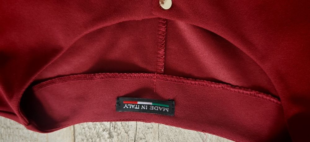 r.52 Bolerko damskie eleganckie w kolorze Burgundu