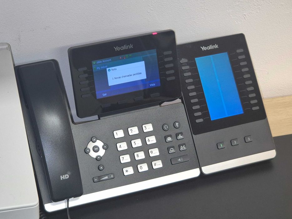 Telefone Yealink SIP-T54W - Lote 17x  + 3 Módulos Expansão EXP50 com Wi-Fi e Bluetooth (Excelente Estado)
