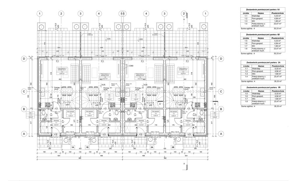 dom bliźniak przy lesie 67m²• pompa ciepła • Betkowo / Czempiń