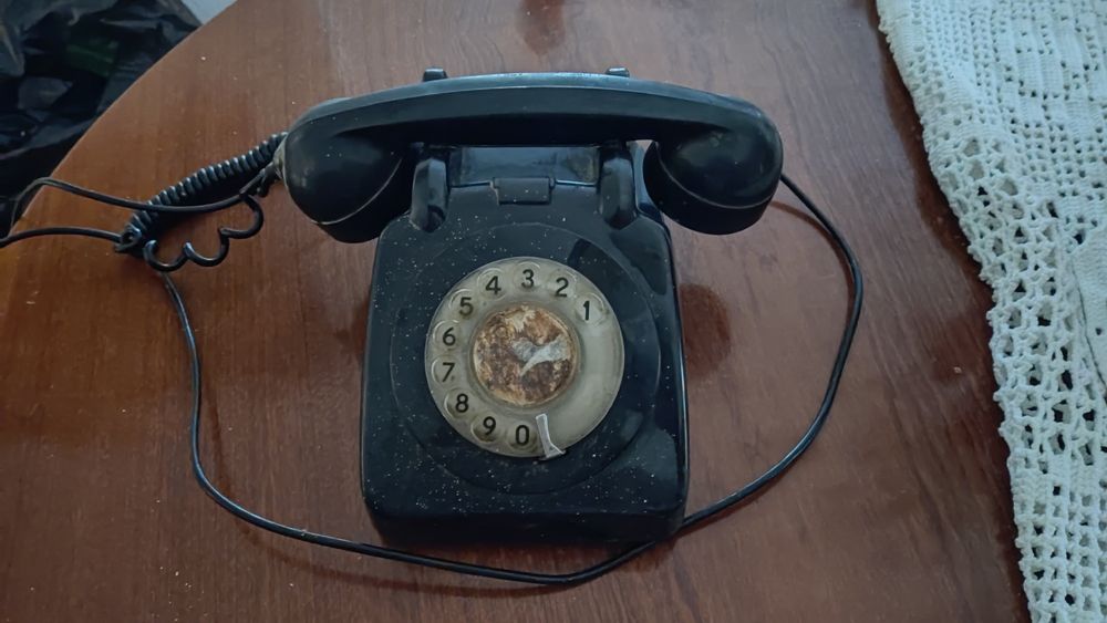Telefone antigo de discar números