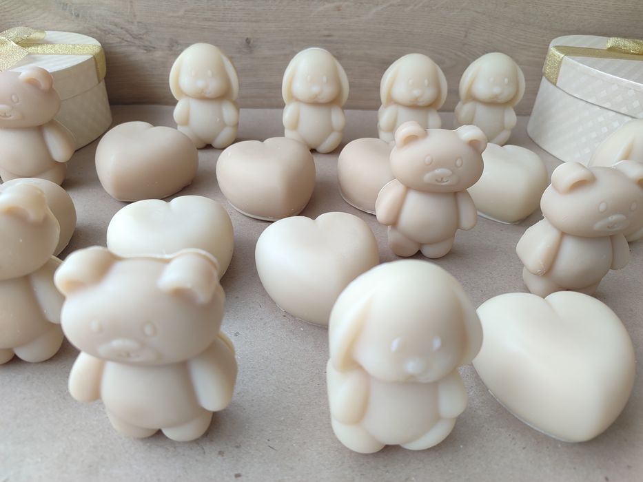 Дитяче натуральне мило “Ведмедик + Зайчик”