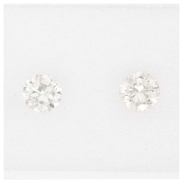 Brylanty-Diamenty 2. szt nowe, 0.34 ct-okrągły-I+,VS-certyfikat (IGI)