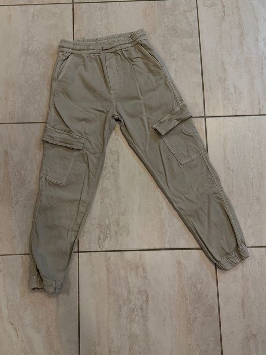 Джинси карго ZARA 11-12 152см бежевого кольору