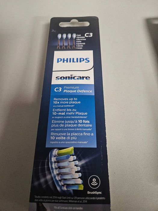 8 x końcówki Philips sonicare C3 - oryginalne HX9044/33 czarne i białe