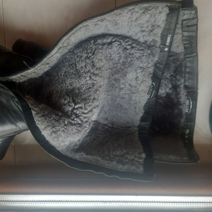 Зимові шкіряні чоботи. 36 р. Чудовий стан.