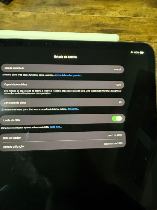 iPad Pro 11 m4 256gb com Pencil pro- 25 ciclos como novo (com caixa)