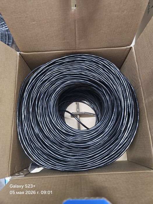 Кабель вита пара мідь FinMark UTP CAT5e 4P 24AWG зовнішній 4*2*0,51 мідь