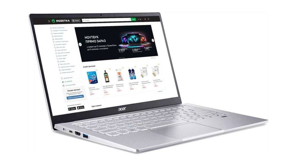 Ультрабук Acer Swift 3 + Миша DM5 Blink + Килимок для миші + Підставка OfficePro