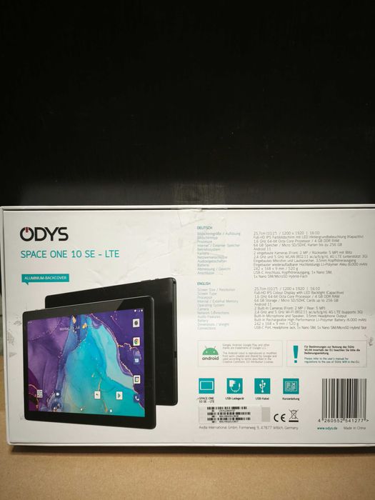 Планшет ODYS full HD