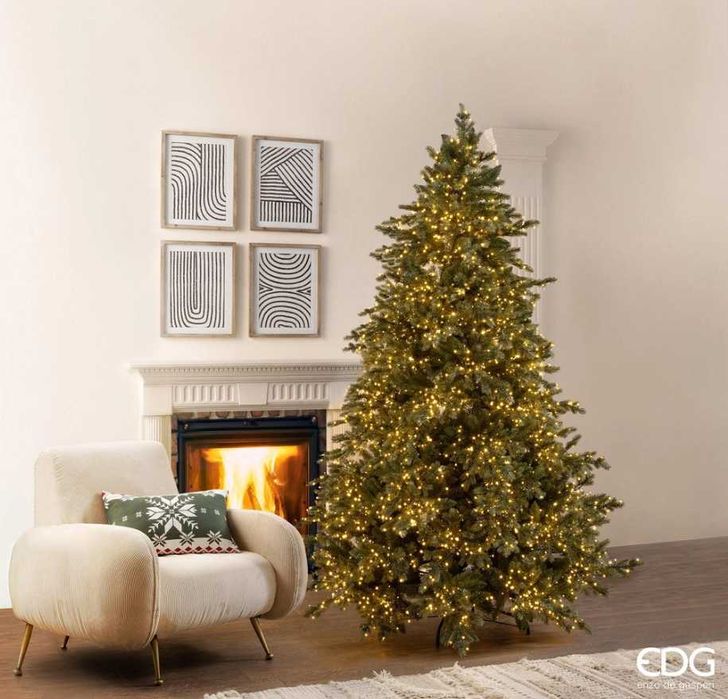 Árvore de Natal EDG Silver Pine H210cm/4000 Led