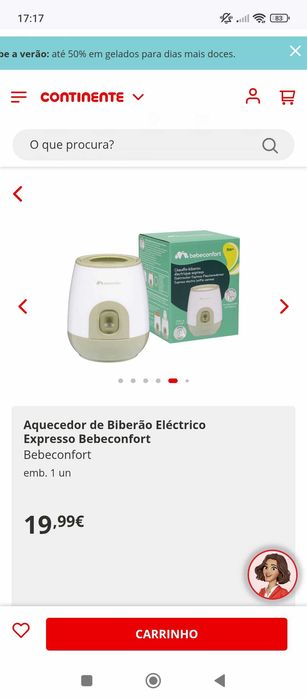 Aquecedor de biberões BEBECONFORT