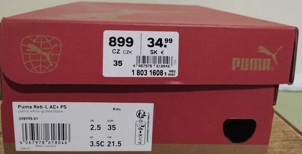 Оригинальные кеды/кроссовки PUMA. Покупались в Словакии