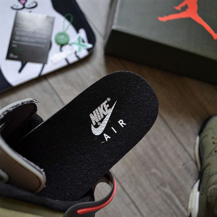 Мужские кроссовки Nike Travis Scott x Air Jordan 6 Retro GS 'Olive'