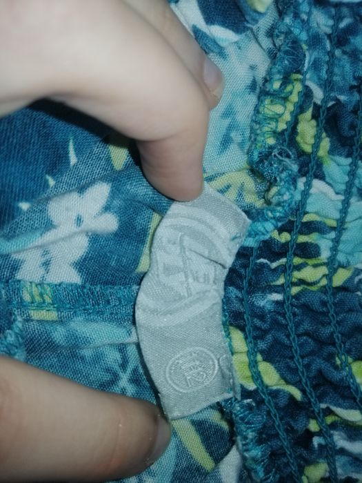 Calças largas deeply rapariga flores verde 11/12