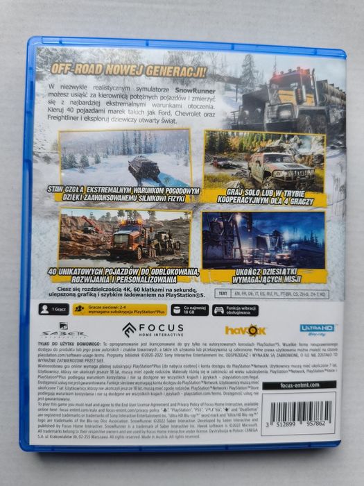 Snowrunner PS5 Playstation 5