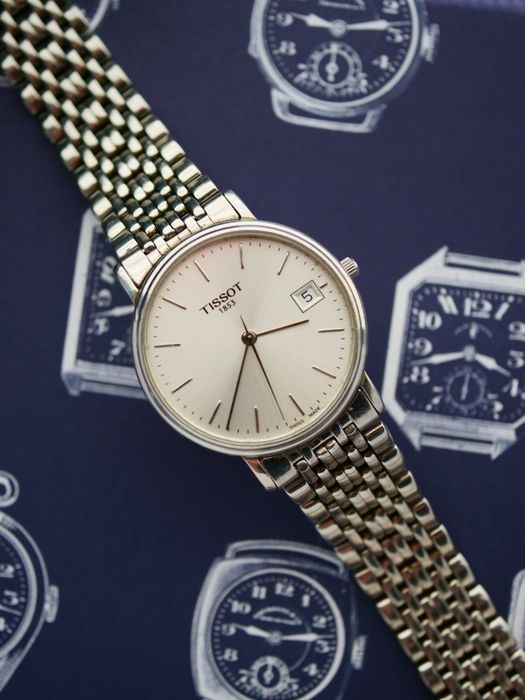Tissot zegarek szwajcarski swiss mede kwarcowy stalowy ładny stan