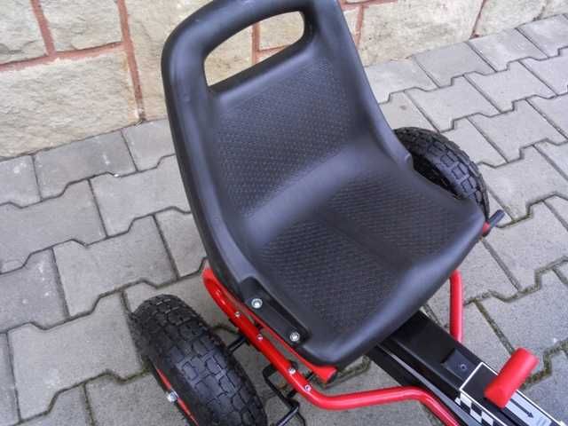 DUŻY Gokart Na Pedały POMPOWANE koła AIR Gokart do 30 kg 3-7 lat