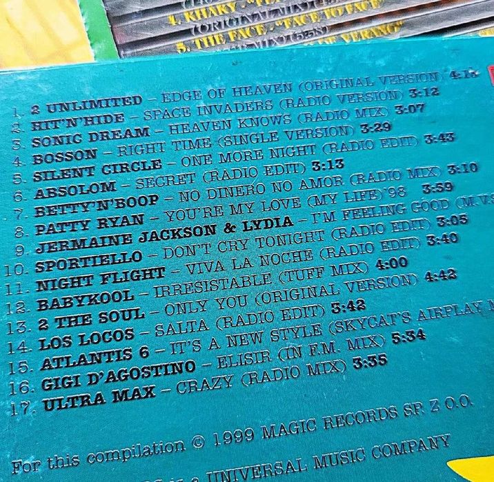 2 unlimited, Gigi D'Agostino, Dance Express, Mezo, Ascetoholix i inni
