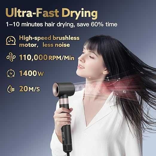 Webeauty suszarka i lokówka do włosów F9 200 milionów jonów ujemny 3w1