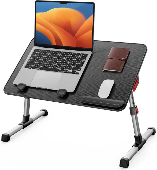 Mesa de Colchão para Portátil Ajustável | Secretária Portátil Dobrável para Cama, Sofá e Piso