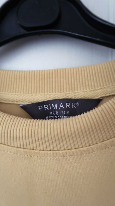 Primark żółta bluza roz. M długi rękaw wiskoza