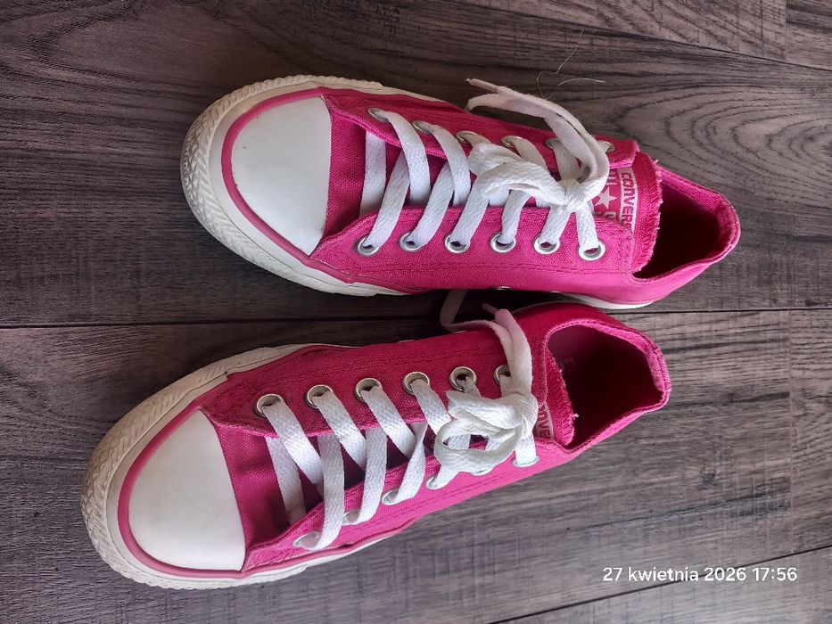 Niskie trampki Converse All Star 37,5 różowe 23cm  tenisówki