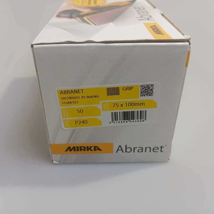 ABRANET 75x100mm P240 siatka ścierna na rzep pod Handy Kit MIRKA 1502