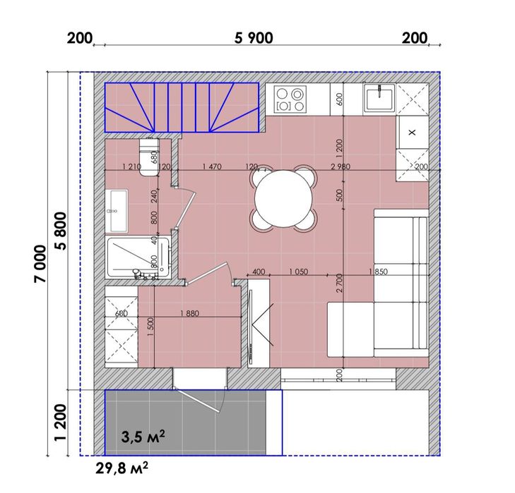 Таунхаус 59.2 м2 Розтермінування 36 місяців