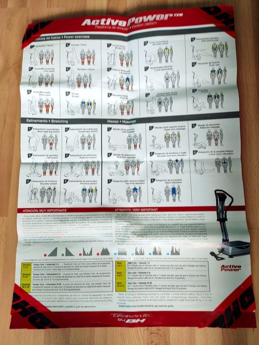 Platforma wibracyjna BH Fitness Active Power Yv16