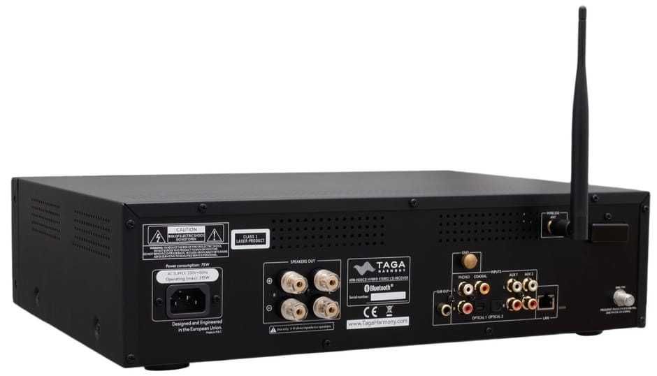 Amplituner CD FM DAB+ Bluetooth Wi-Fi - Taga Harmony HTR-1500CD Czarny