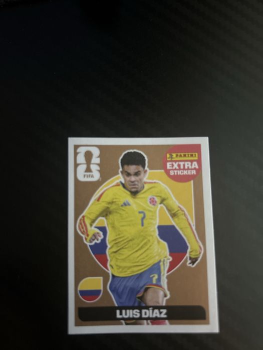 Luis Diaz extra sticker dourado