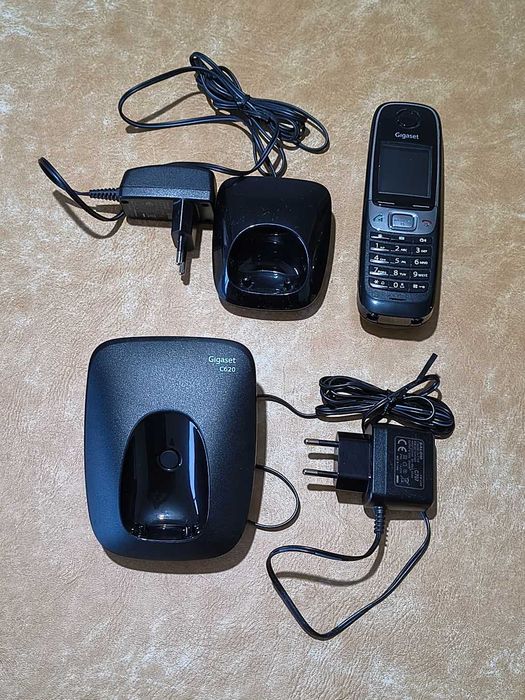 Telefone sem fios Gigaset C620 DECT c/ 2 bases, 2 carregadores e auricular