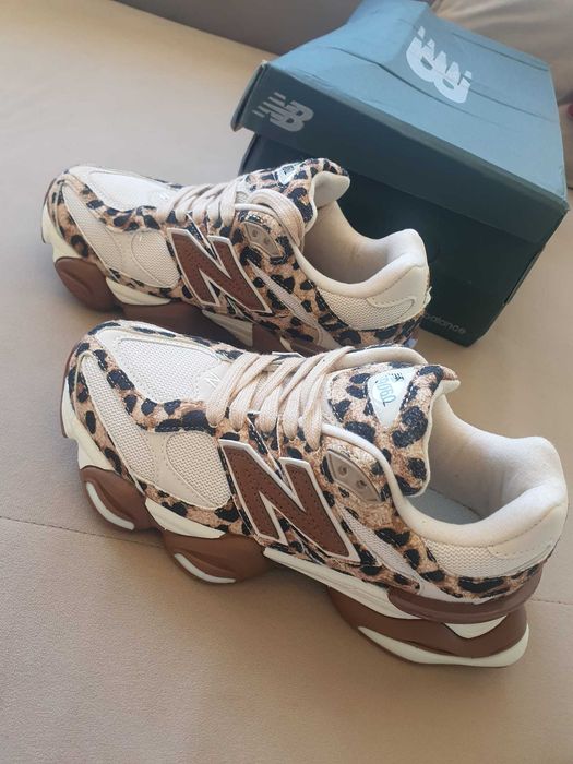 New Balance 9060 ASOS Exclusive – Beige Brown Leopard Print (Panterka) | Rozmiar 36