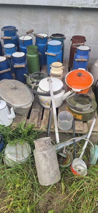 Emalia prl emaliowane naczynia kanka dzban imbryk chochla retro loft