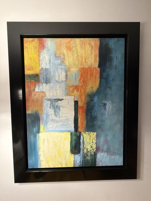 Quadro - Pintura a oleo com moldura