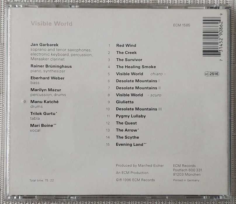 Jan Garbarek – Visible World
