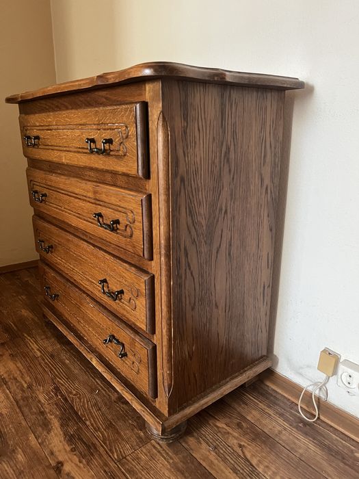 Trzy komody drewniane retro