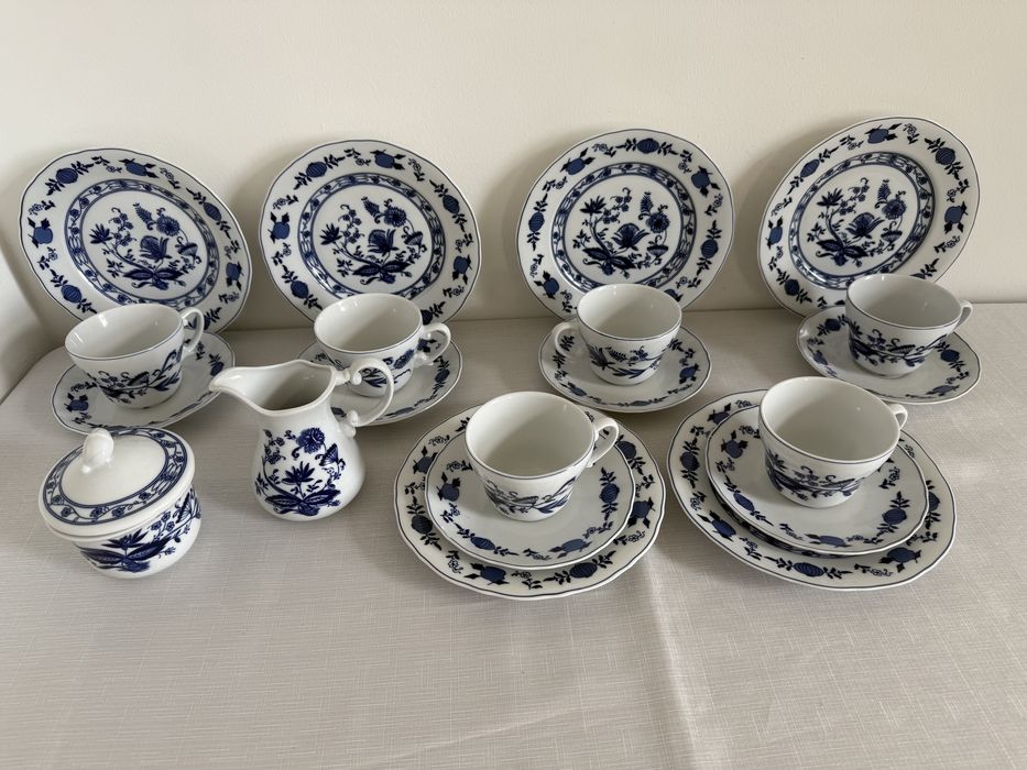 Wzór cebulowy zestaw do kawy herbaty