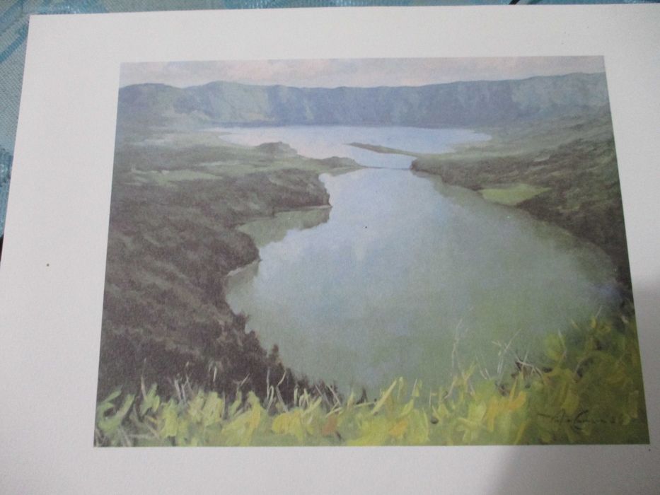 reproduçao sete cidades açores 30cm