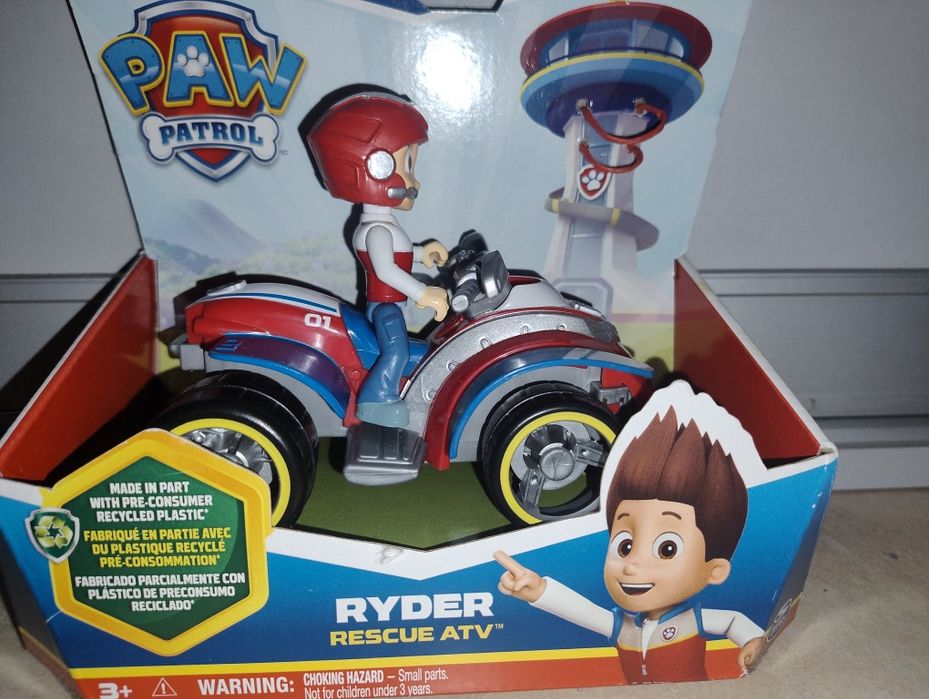Psi Patrol Paw Patrol Ryder Pojazd ratunkowy Quad figurka Nickelodeon