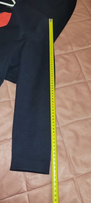 Костюм  темно-синий и блуза 44 размер