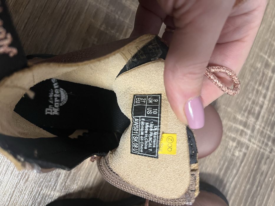 Це оригінальні дитячі черевики Dr. Martens 1460 Pascal T  устілка 16.5