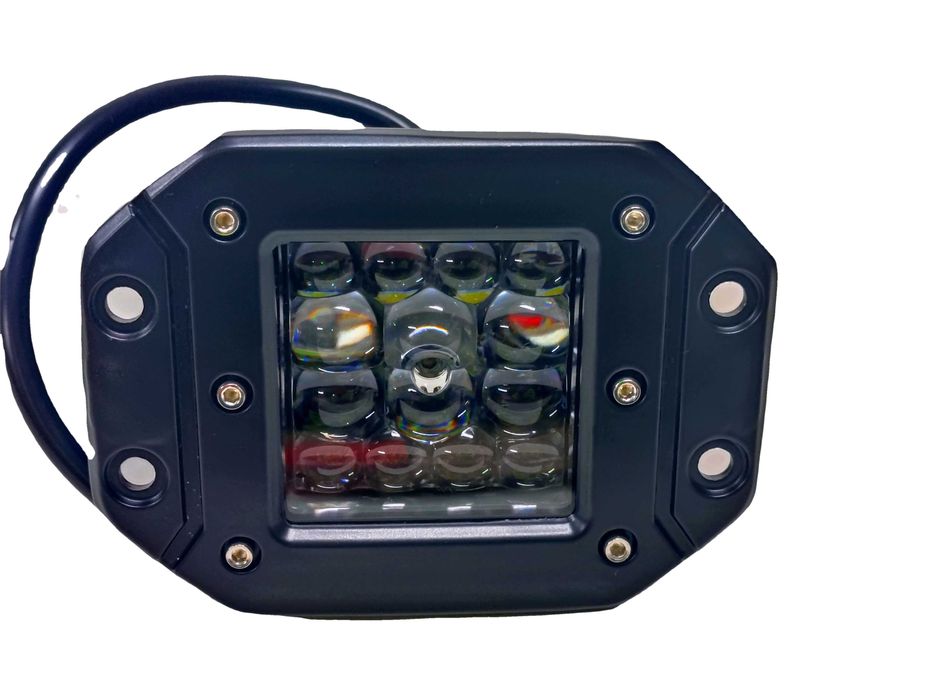 Квадратна врізна світлодіодна лінзована фара 24W