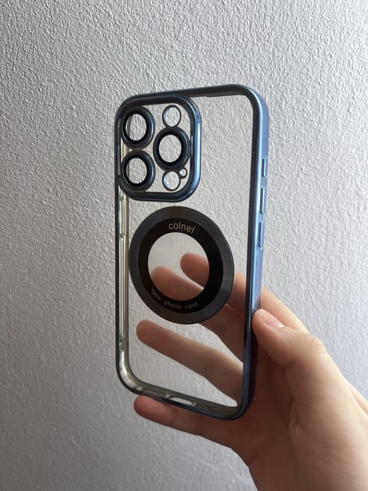 Чохол MagSafe на iPhone 14 / 15 / Pro / Max з захистом камери