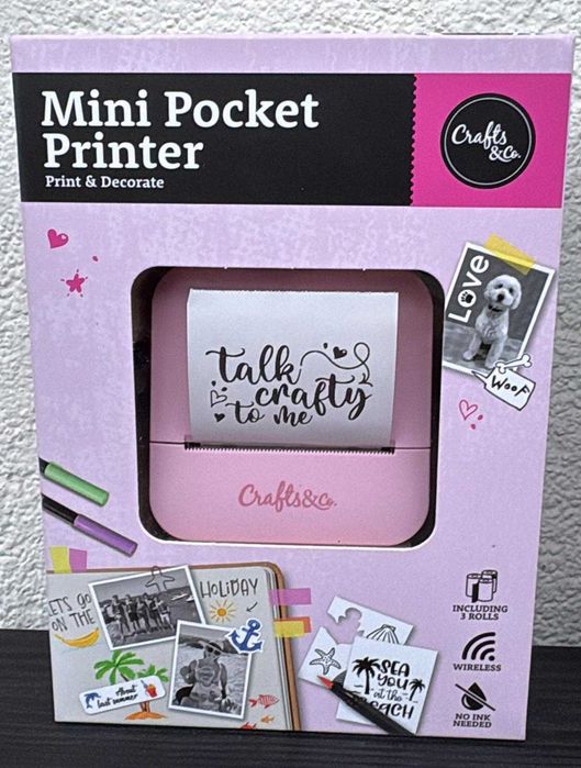 Kieszonkowa drukarka termiczna Crafts & Co