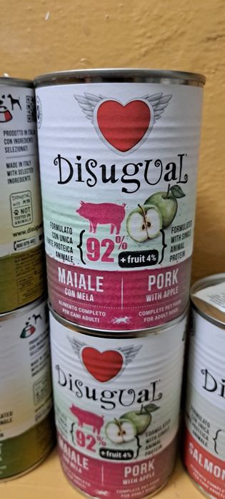 Zestaw mokrej karmy DISUGUAL mono białkowa 13x 400g