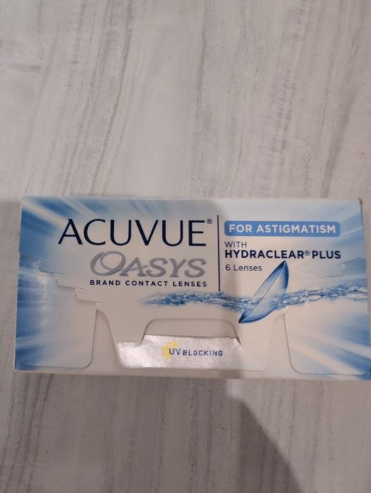 Контактні лінзи Acuvue Oasys for Astigmatism (-0.75 / CYL -0.75 / AX 180) — 2 шт