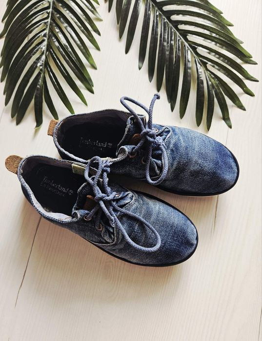 Мокасини джинсові для хлопчика Timberland, розмір 34-35, кеди для хлоп