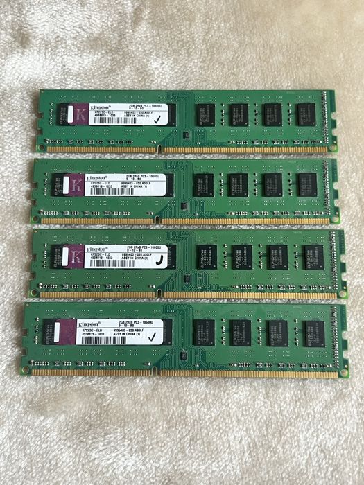 Оперативна пам'ять Kingston DDR3 2GB 1333MHz (Комплект 4 шт по 2Гб)